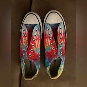 Tie-die Converse shoes
